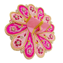 Pink Flower Designer Poshak