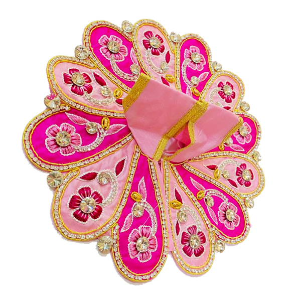 Pink Flower Designer Poshak