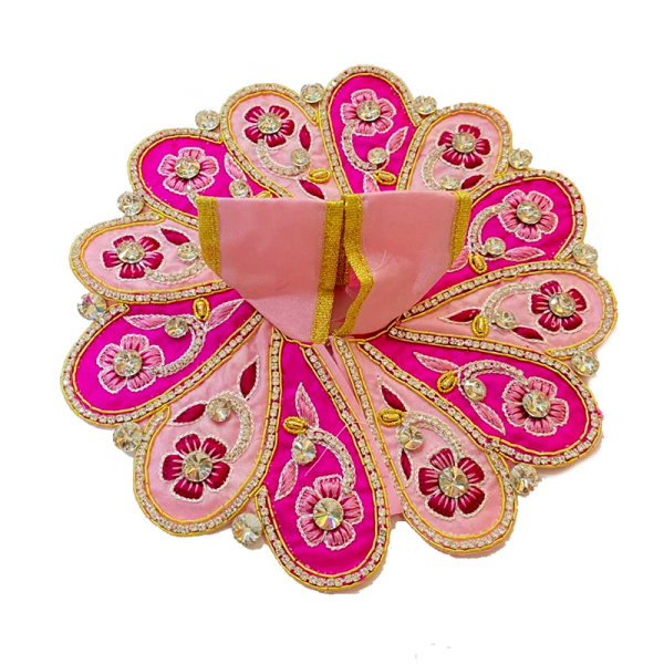 Pink Flower Designer Poshak