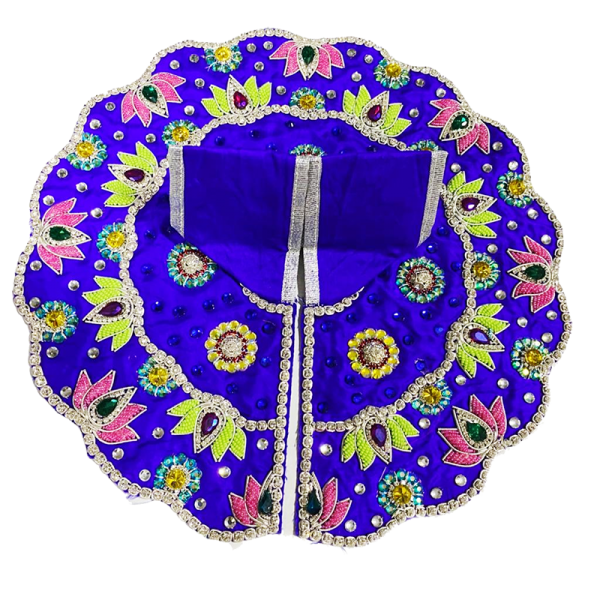 Flower Work Blue Designer Poshak