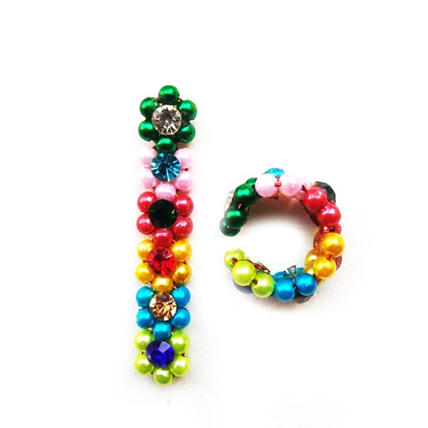 Multicolor Round Beads Anklets / Bracelets