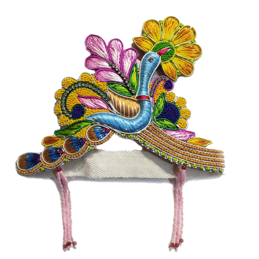 Peacock shape with Flower Designer Mukut