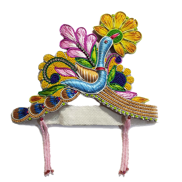 Peacock shape with Flower Designer Mukut